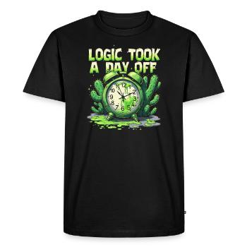 Surréaliste Art Humour Images oniriques Flottant - T-shirt Premium bio Homme - noir - Devant - Nico (187cm)