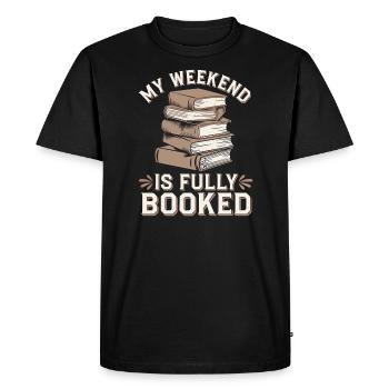 Humour livresque, Citations de lecture pleines d’, Littéraire - T-shirt Premium bio Homme - noir - Devant - Nico (187cm)
