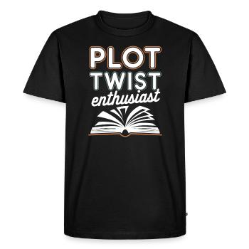 Humour livresque, Citations de lecture pleines d’, Littéraire - T-shirt Premium bio Homme - noir - Devant - Nico (187cm)