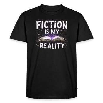 Humour livresque, Citations de lecture pleines d’, Littéraire - T-shirt Premium bio Homme - noir - Devant - Nico (187cm)