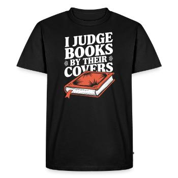 Humour livresque, Citations de lecture pleines d’, Littéraire - T-shirt Premium bio Homme - noir - Devant - Nico (187cm)