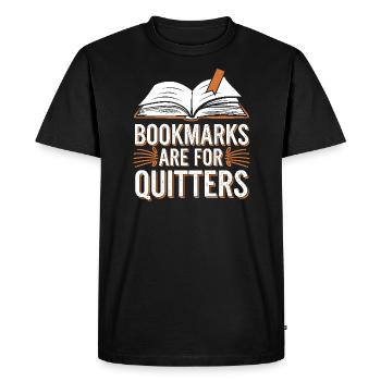 Humour livresque, Citations de lecture pleines d’, Littéraire - T-shirt Premium bio Homme - noir - Devant - Nico (187cm)