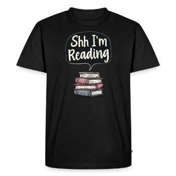 Humour livresque, Citations de lecture pleines d’, Littéraire - T-shirt Premium bio Homme - noir - Devant - Nico (187cm)