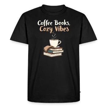 Humour livresque, Citations de lecture pleines d’, Littéraire - T-shirt Premium bio Homme - noir - Devant - Nico (187cm)