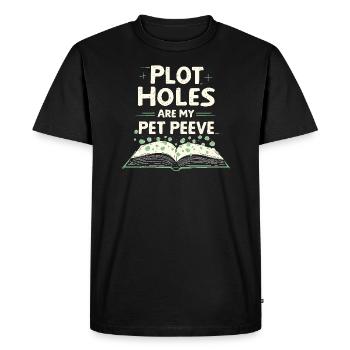 Humour livresque, Citations de lecture pleines d’, Littéraire - T-shirt Premium bio Homme - noir - Devant - Nico (187cm)