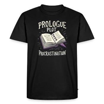 Humour livresque, Citations de lecture pleines d’, Littéraire - T-shirt Premium bio Homme - noir - Devant - Nico (187cm)