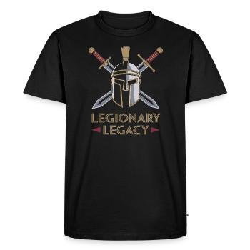 Passionnés d’histoire Passionnés de la Rome antique - T-shirt Premium bio Homme - noir - Devant - Nico (187cm)