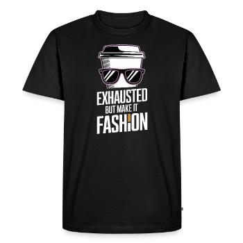 Épuisement émotionnel Humour Drôle Stress Citations - T-shirt Premium bio Homme - noir - Devant - Nico (187cm)