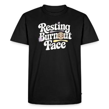 Épuisement émotionnel Humour Drôle Stress Citations - T-shirt Premium bio Homme - noir - Devant - Nico (187cm)