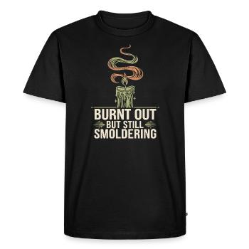 Épuisement émotionnel Humour Drôle Stress Citations - T-shirt Premium bio Homme - noir - Devant - Nico (187cm)