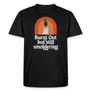 Épuisement émotionnel Humour Drôle Stress Citations - T-shirt Premium bio Homme - noir - Devant - Nico (187cm)