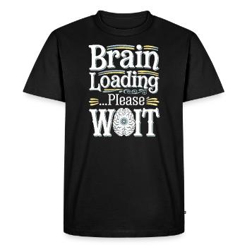 Épuisement émotionnel Humour Drôle Stress Citations - T-shirt Premium bio Homme - noir - Devant - Nico (187cm)