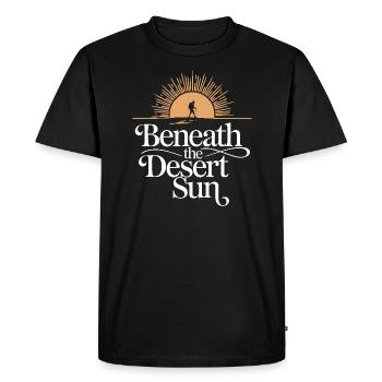 Des vagabonds du désert, des sentiers accidentés et des - T-shirt Premium bio Homme - noir - Devant - Nico (187cm)