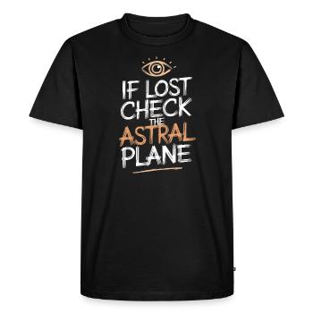 Les fans de projection astrale qui sont hors du corps - T-shirt Premium bio Homme - noir - Devant - Nico (187cm)