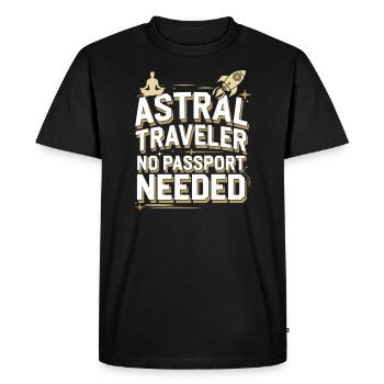 Les fans de projection astrale qui sont hors du corps - T-shirt Premium bio Homme - noir - Devant - Nico (187cm)