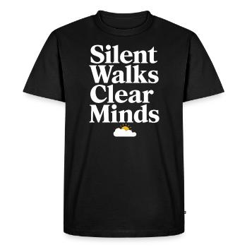 Silten Ways Mindfulness Practice Technical Free - Men's Premium Organic T-Shirt - black - Front - Nico (187cm)