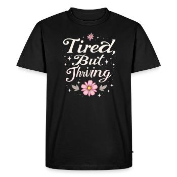 Revenge Bedtime Postponement Night Owl Sleep - Men's Premium Organic T-Shirt - black - Front - Nico (187cm)