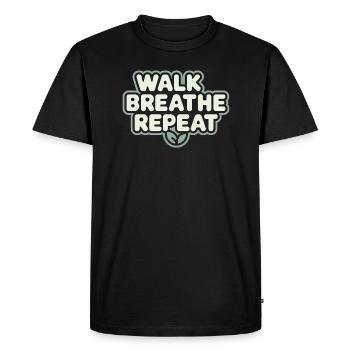 Silten Ways Mindfulness Practice Technical Free - Men's Premium Organic T-Shirt - black - Front - Nico (187cm)