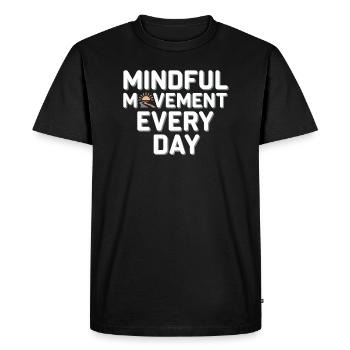 Silten Ways Mindfulness Practice Technical Free - Men's Premium Organic T-Shirt - black - Front - Nico (187cm)