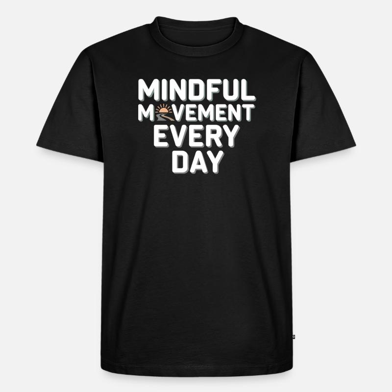 Silten Geweise Achtsamkeitspraxis Technischfrei - Männer Premium Bio T-Shirt - Schwarz