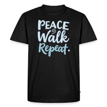 Silten Ways Mindfulness Practice Technical Free - Men's Premium Organic T-Shirt - black - Front - Nico (187cm)