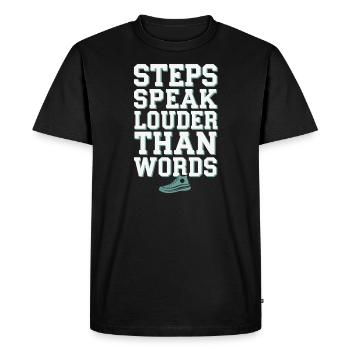 Silten Ways Mindfulness Practice Technical Free - Men's Premium Organic T-Shirt - black - Front - Nico (187cm)