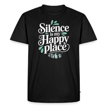 Silten Ways Pratique de la pleine conscience Technique Gratuit - T-shirt Premium bio Homme - noir - Devant - Nico (187cm)