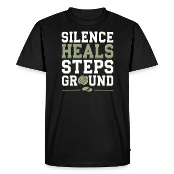 Silten Ways Mindfulness Practice Technical Free - Men's Premium Organic T-Shirt - black - Front - Nico (187cm)