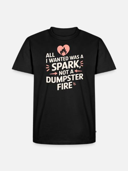 Dating Disaster Comedy Funny Fails - Men's Premium Organic T-Shirt - black