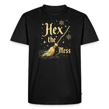 Sorcière Décorateurs d’intérieur Intérieurs mystiques - T-shirt Premium bio Homme - noir - Devant - Nico (187cm)