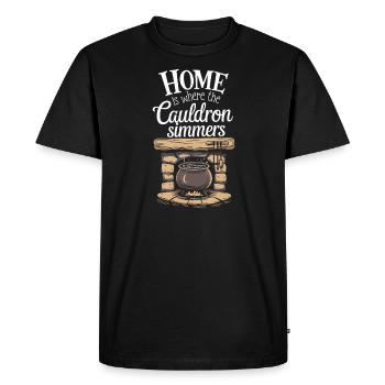 Sorcière Décorateurs d’intérieur Intérieurs mystiques - T-shirt Premium bio Homme - noir - Devant - Nico (187cm)
