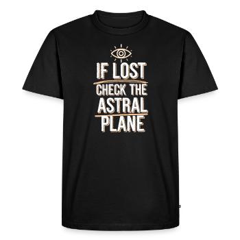 Les fans de projection astrale qui sont hors du corps - T-shirt Premium bio Homme - noir - Devant - Nico (187cm)