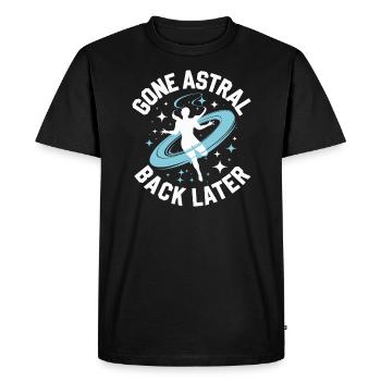 Les fans de projection astrale qui sont hors du corps - T-shirt Premium bio Homme - noir - Devant - Nico (187cm)