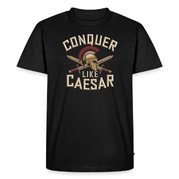 Passionnés d’histoire Passionnés de la Rome antique - T-shirt Premium bio Homme - noir - Devant - Nico (187cm)