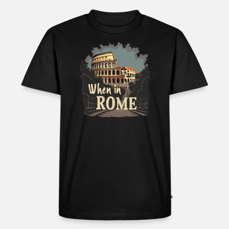 Geschichtsinteressierte Antikes Rom Enthusiasten - Männer Premium Bio T-Shirt - Schwarz