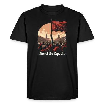 Passionnés d’histoire Passionnés de la Rome antique - T-shirt Premium bio Homme - noir - Devant - Nico (187cm)
