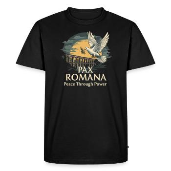Passionnés d’histoire Passionnés de la Rome antique - T-shirt Premium bio Homme - noir - Devant - Nico (187cm)