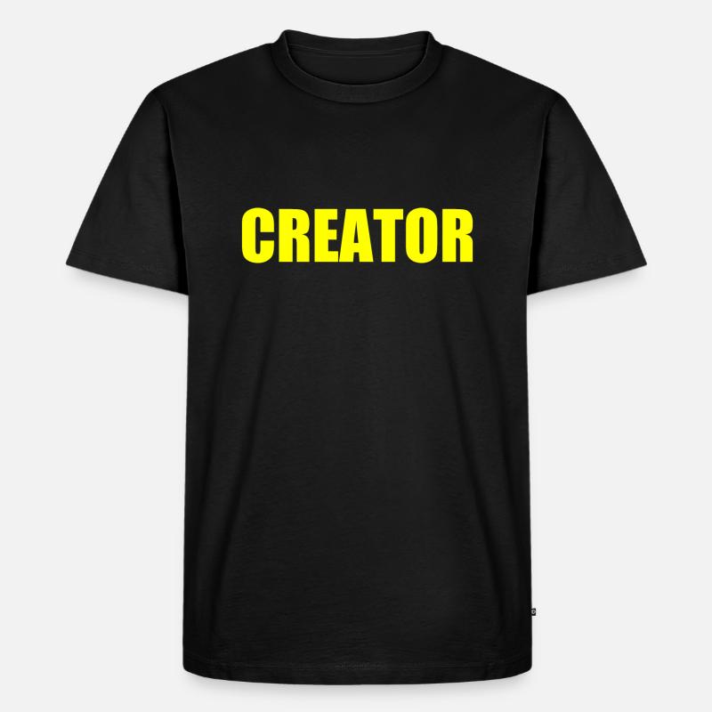 Creator - Männer Premium Bio T-Shirt - Schwarz
