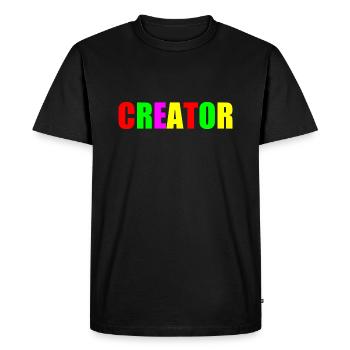 Creator - Men's Premium Organic T-Shirt - black - Front - Nico (187cm)
