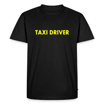 Chauffeur de taxi - T-shirt Premium bio Homme - noir - Devant - Nico (187cm)