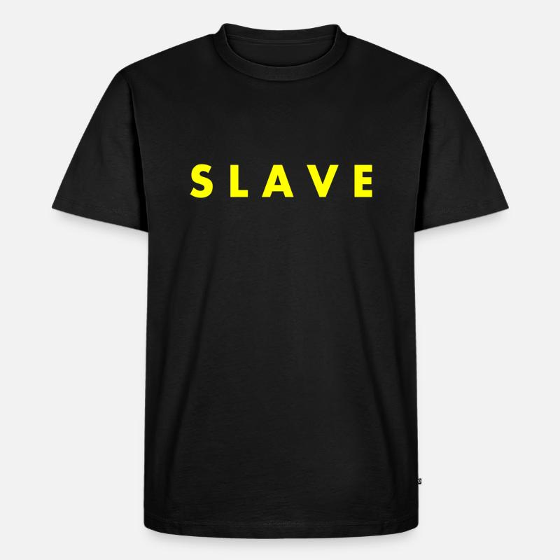 Slave - Männer Premium Bio T-Shirt - Schwarz