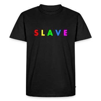 Slave - T-shirt Premium bio Homme - noir - Devant - Nico (187cm)