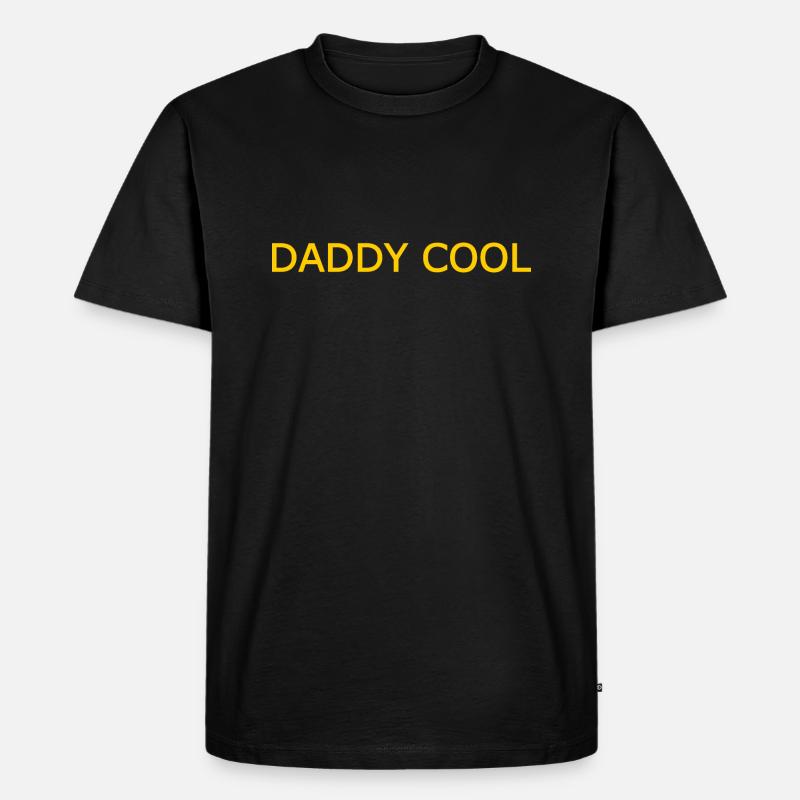 Daddy cool - Männer Premium Bio T-Shirt - Schwarz