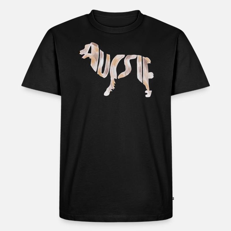 Aussie Red Merle - T-shirt Premium bio Homme - noir