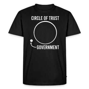 Republican Trust in Government Circle Of Trust - Men's Premium Organic T-Shirt - black - Front - Nico (187cm)