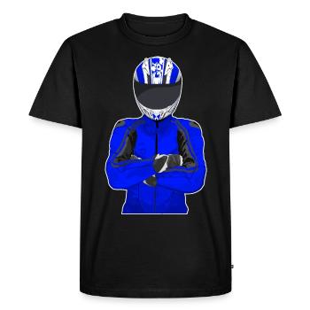 Moto Lifestyle / Moto / Moto motard - T-shirt Premium bio Homme - noir - Devant - Nico (187cm)