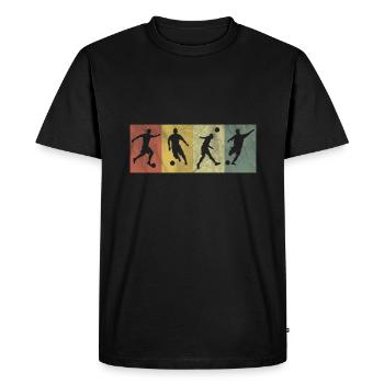 Football footballeur football club équipe - T-shirt Premium bio Homme - noir - Devant - Nico (187cm)