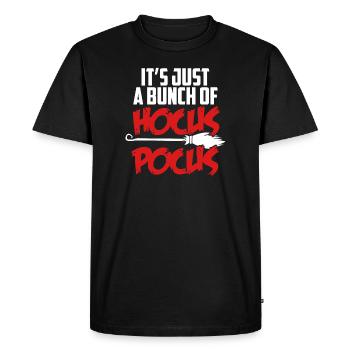 Hocus Pocus Magie Magie Magie Halloween Sorcière - T-shirt Premium bio Homme - noir - Devant - Nico (187cm)