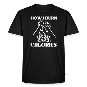Entraînement de gym amusant guimauves fitness camping - T-shirt Premium bio Homme - noir - Devant - Nico (187cm)