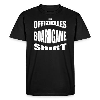 Boardgamer tshirt - Mon jeu de société officiel - T-shirt Premium bio Homme - noir - Devant - Nico (187cm)